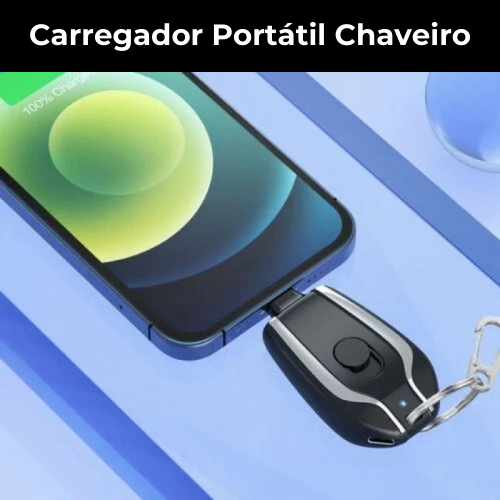 FastCharger - Carregador Portátil Chaveiro [CARREGAMENTO TURBO]
